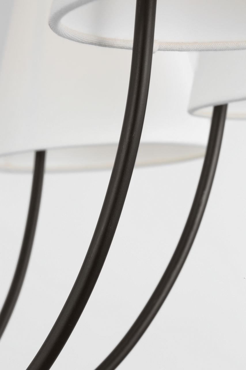 Lustre 12 lumières | Aged Iron | Marina