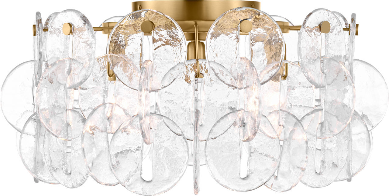 Plafonnier 3 lumières | Burnished Brass | Candace