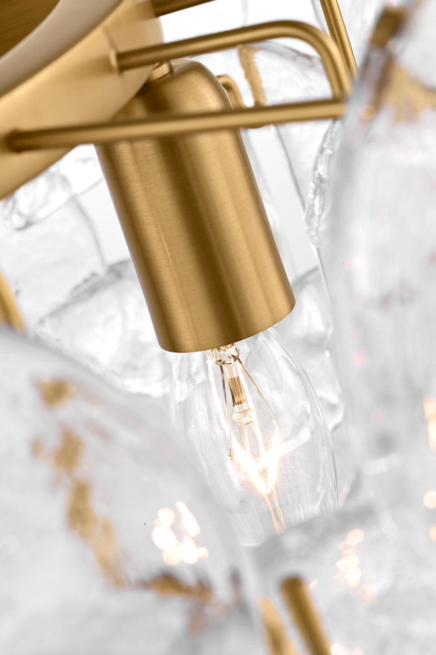 Plafonnier 3 lumières | Burnished Brass | Candace