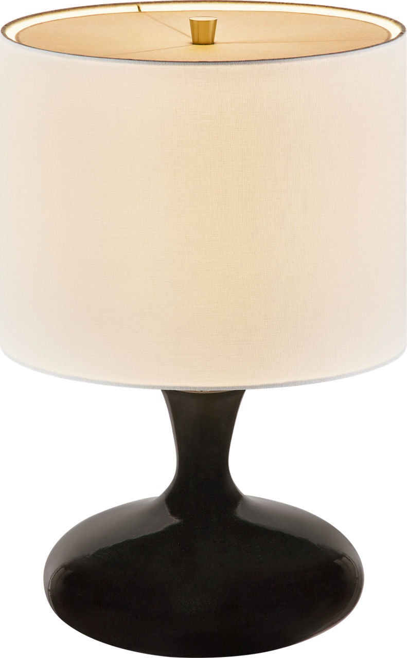 Lampe de table 1 lumière | Black Ceramic | Amber