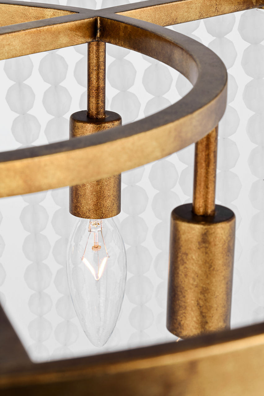Lustre 8 lumières | Vintage Gild | Bellecour
