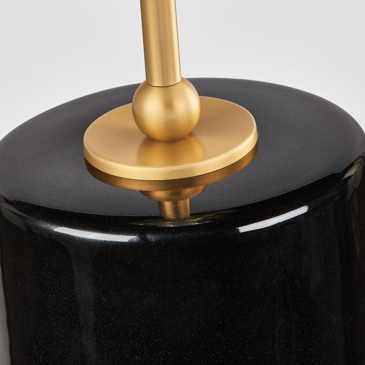 Lampe de table 1 lumière | Black Ceramic | Lauren