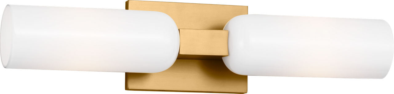 Applique de salle de bain 2 lumières | Burnished Brass | Maroux
