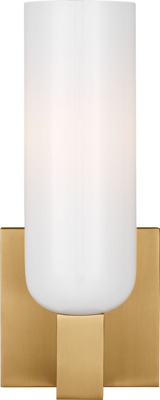 Applique de salle de bain 1 lumière | Burnished Brass | Maroux