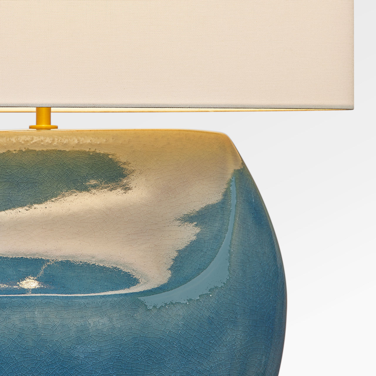 Lampe de table 1 lumière | Deep Ocean Crackle | Pente