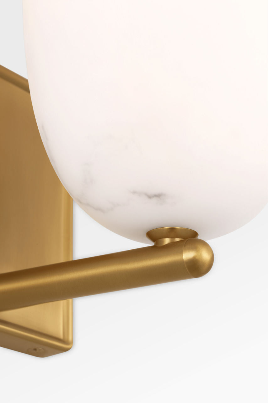 Applique murale 1 lumière | Burnished Brass | Savina