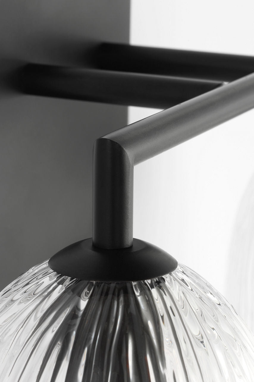 Applique de salle de bain 2 lumières | Aged Iron | Serafina