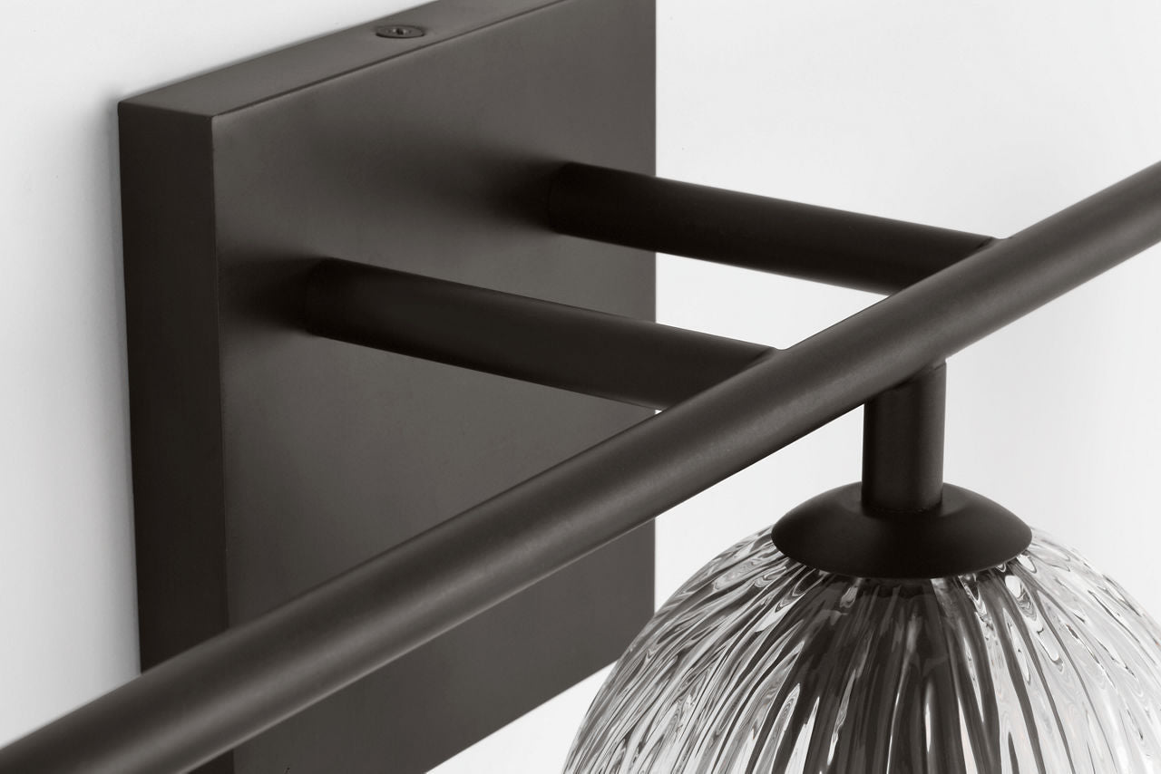 Applique de salle de bain 3 lumières | Aged Iron | Serafina