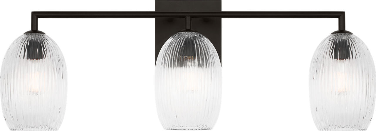 Applique de salle de bain 3 lumières | Aged Iron | Serafina