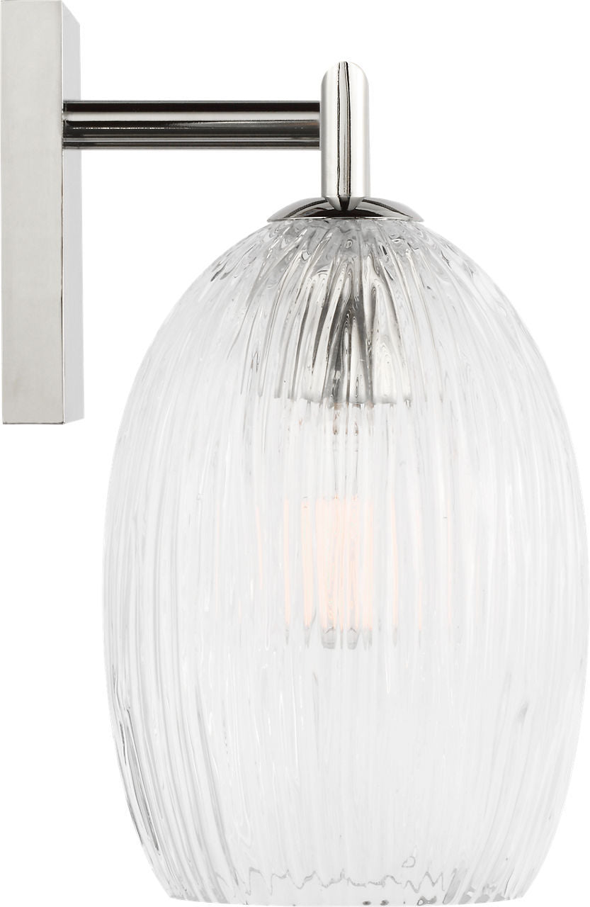 Applique de salle de bain 3 lumières | Polished Nickel | Serafina