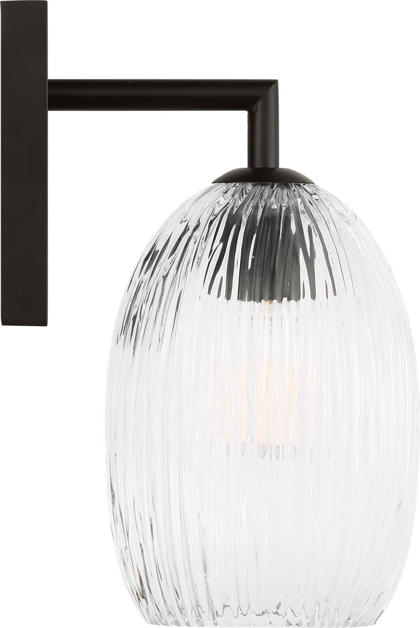 Applique murale 1 lumière | Aged Iron | Serafina
