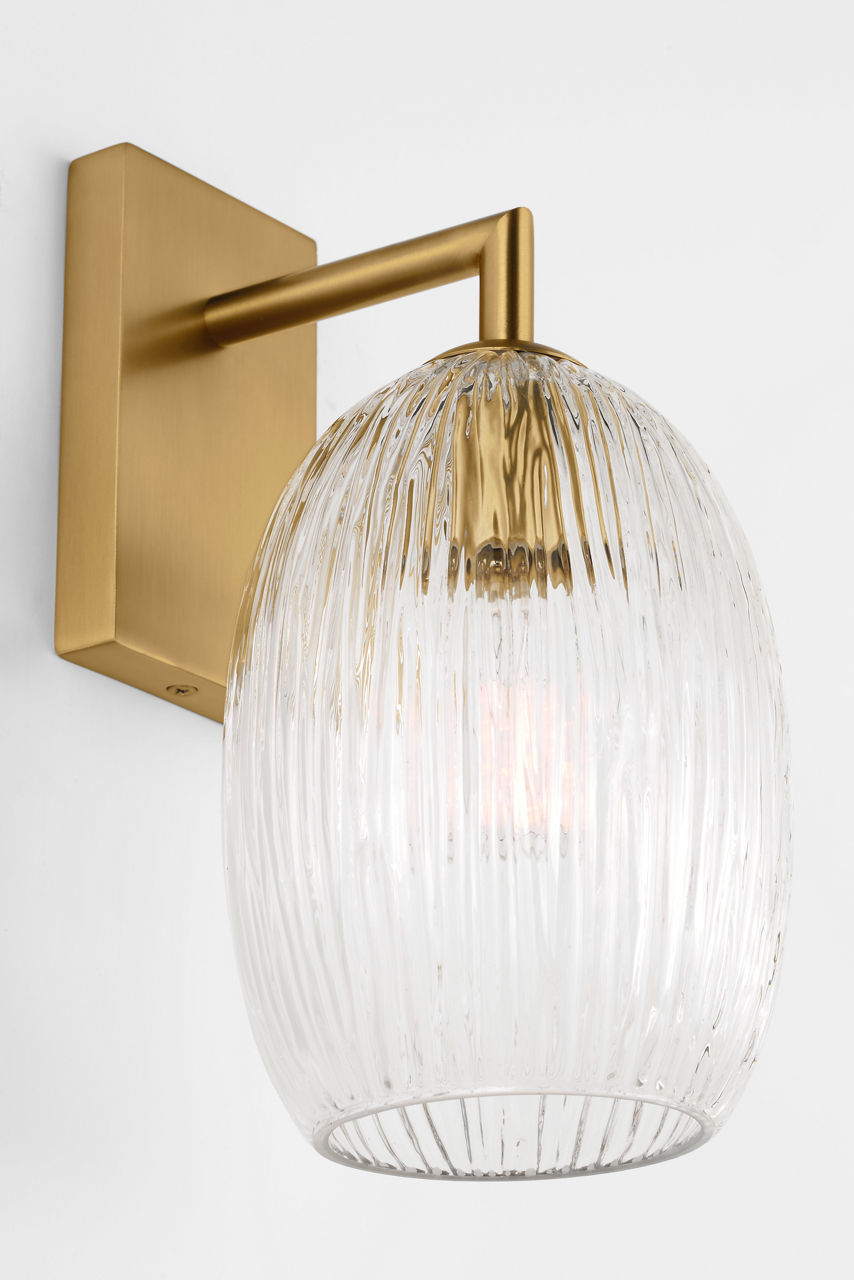 Applique murale 1 lumière | Burnished Brass | Serafina