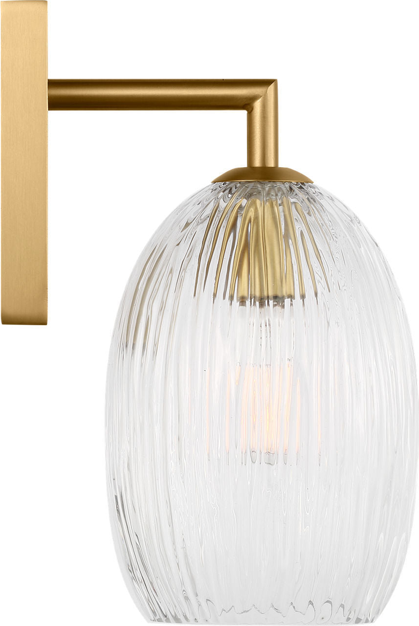 Applique murale 1 lumière | Burnished Brass | Serafina