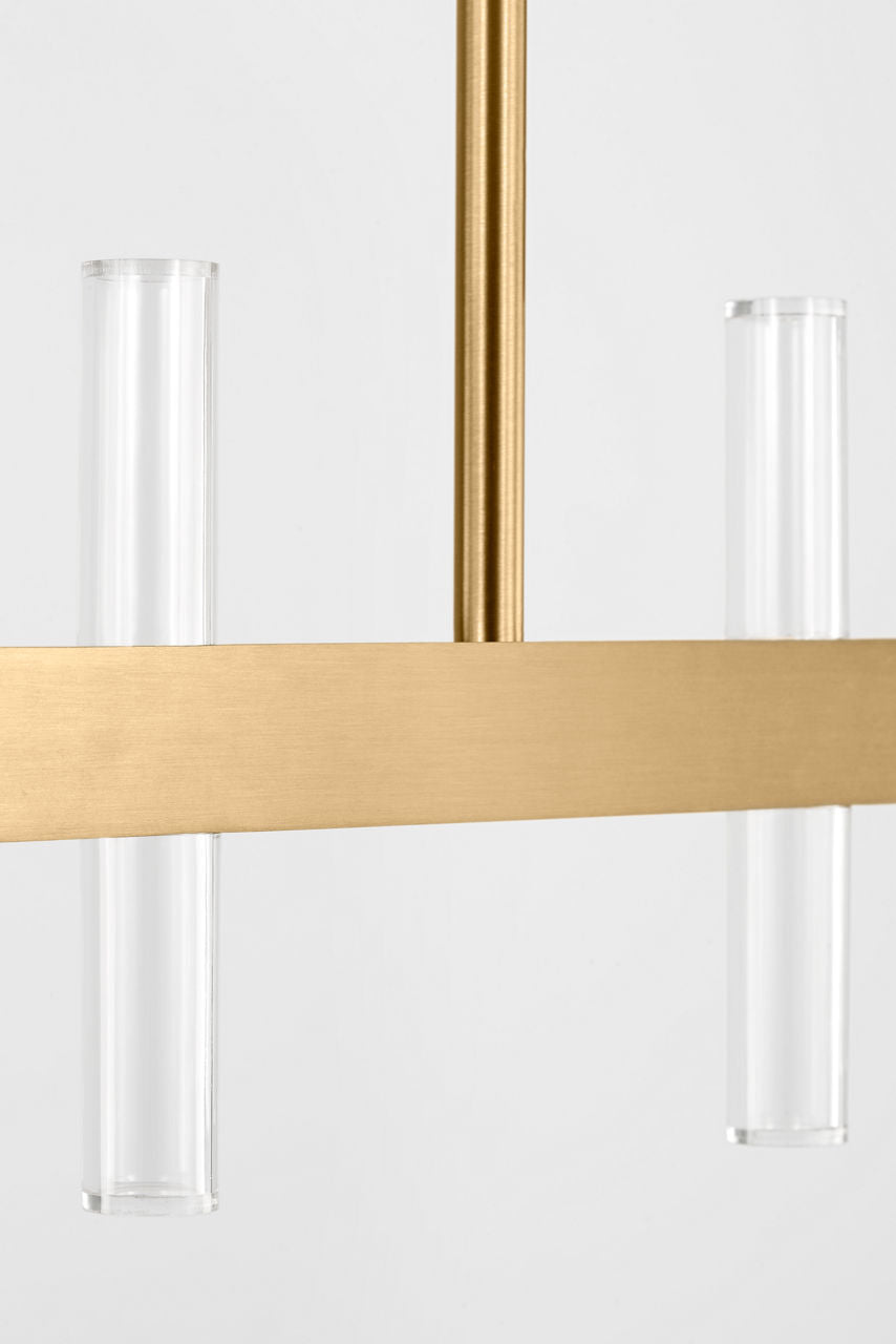 Suspension linéaire DEL | Burnished Brass | Silas