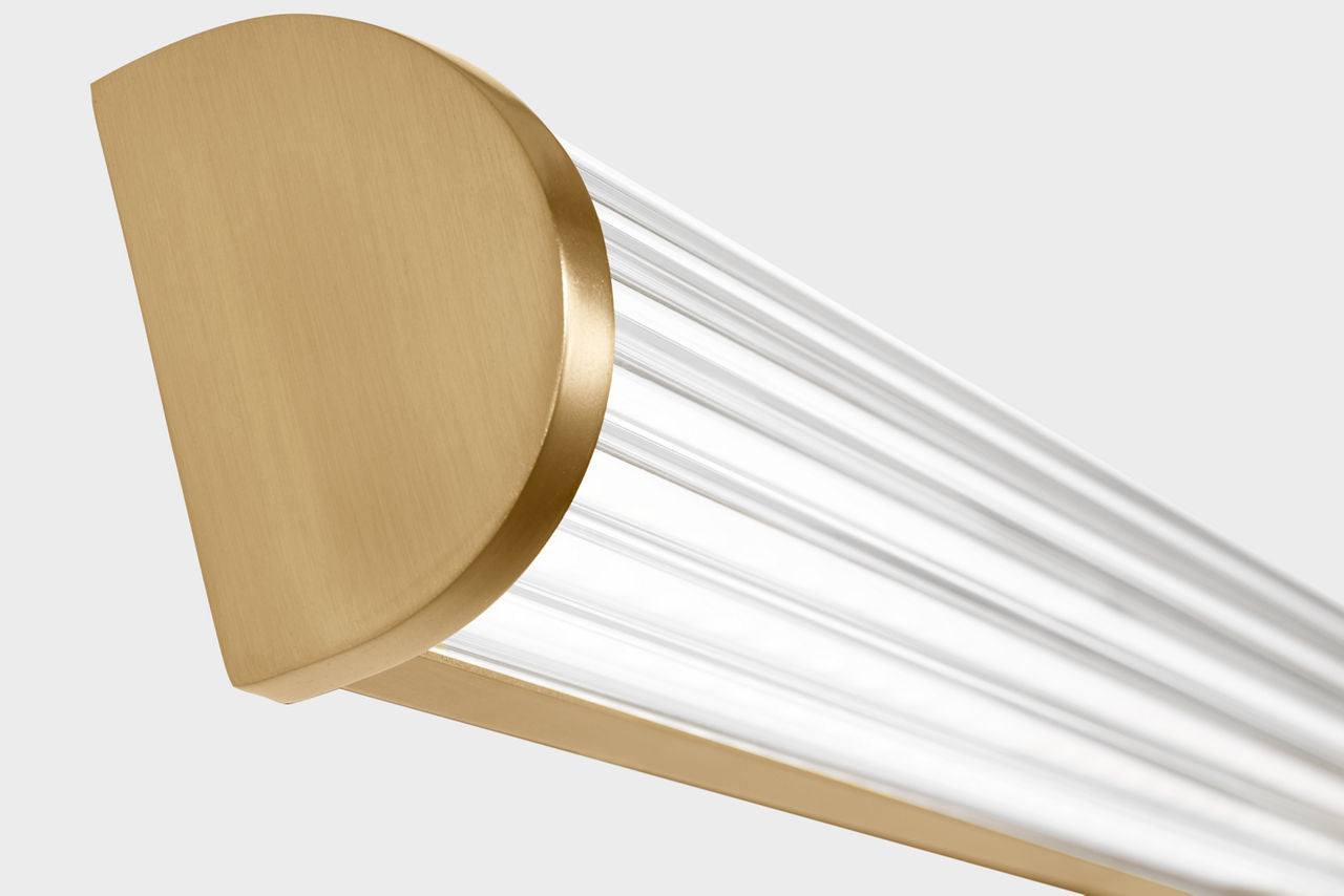 Applique de salle de bain DEL | Satin Brass | Syden