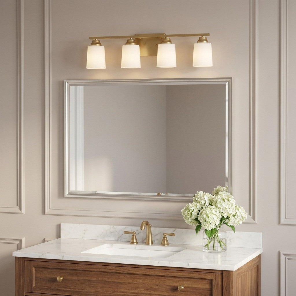Applique de salle de bain 4 lumières | Vinton