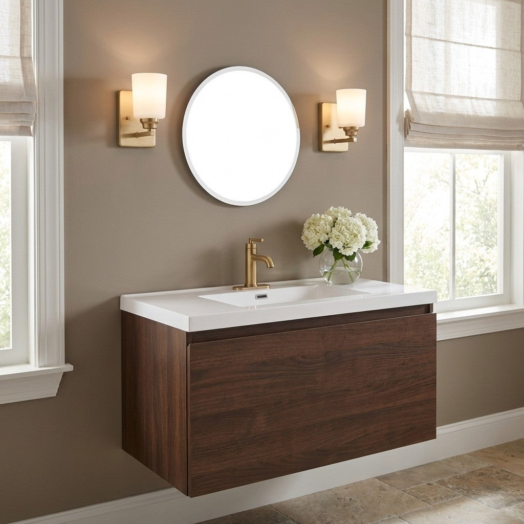 Applique de salle de bain 1 lumière | Vinton