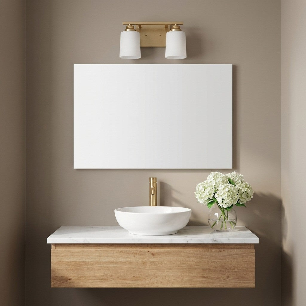 Applique de salle de bain 2 lumières | Vinton