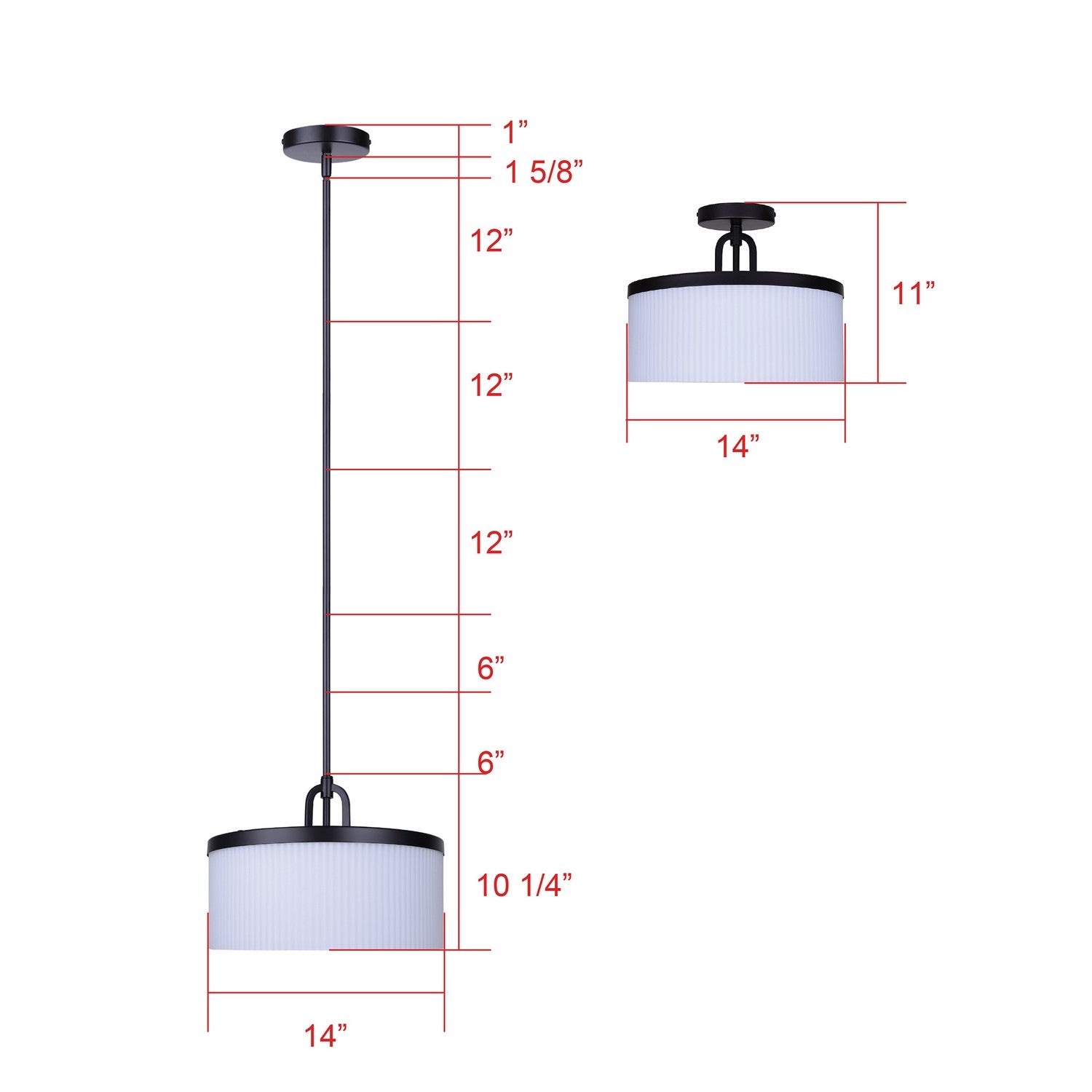 Suspension convertible 3 lumières | Kinslea