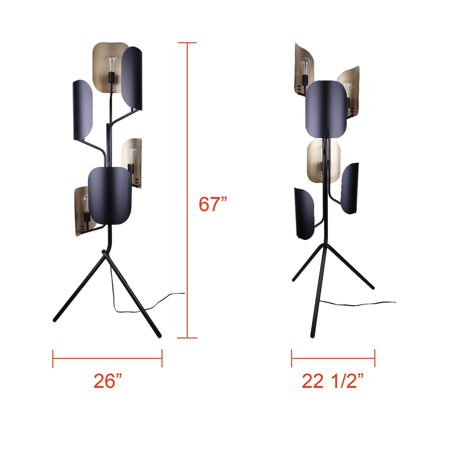 Lampadaire 6 lumières | Zyric