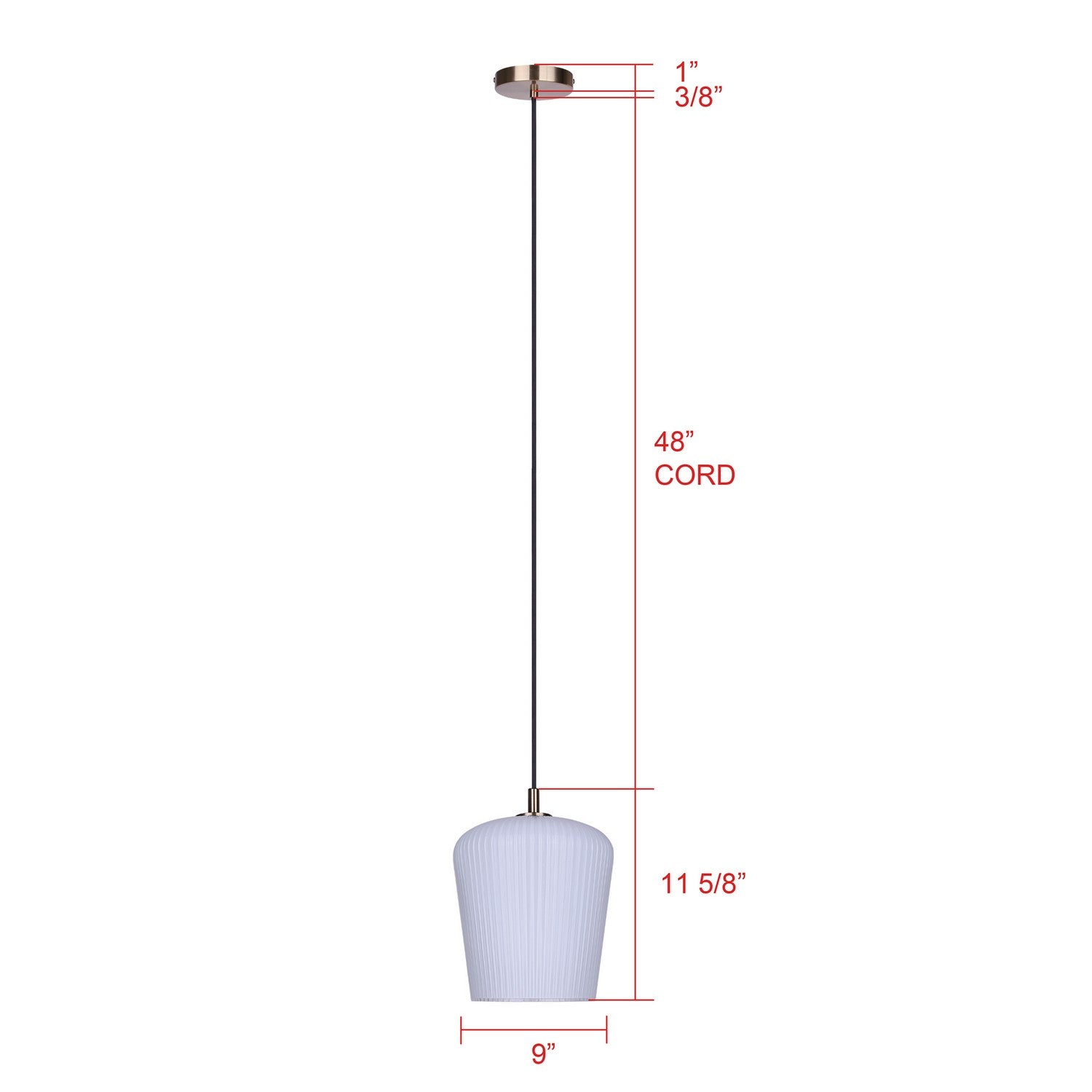 Suspension 1 lumière | Leandro