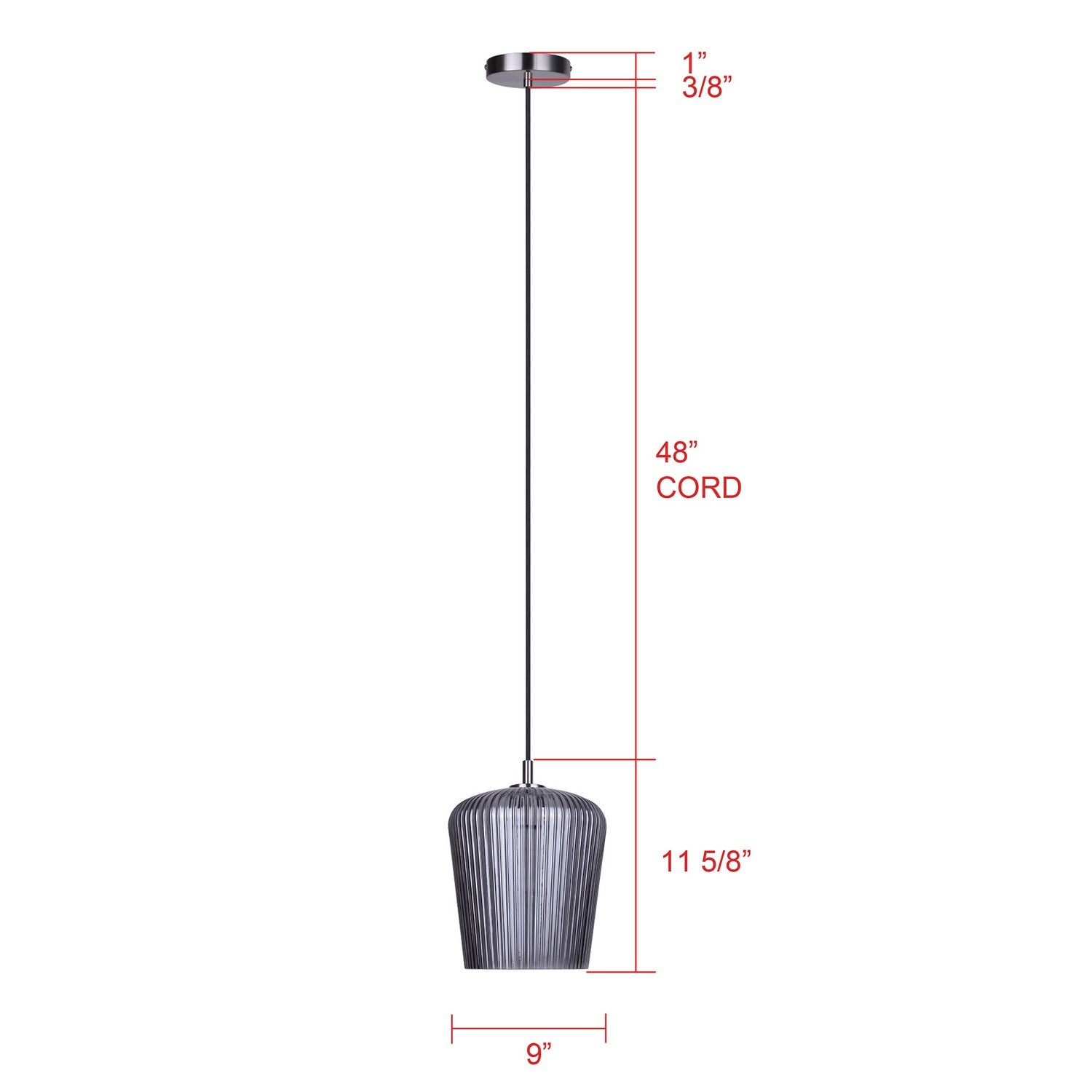 Suspension 1 lumière | Leandro