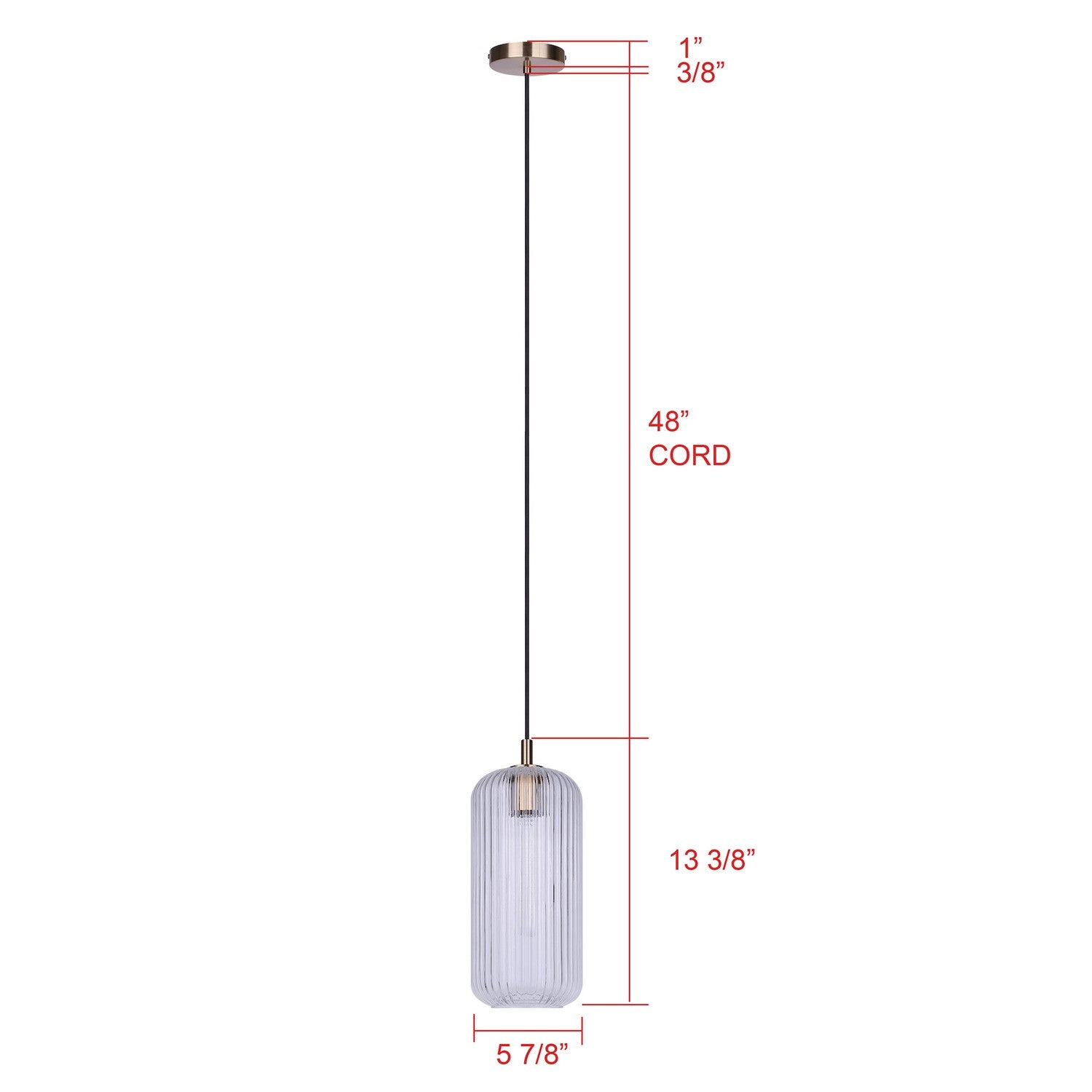 Suspension 1 lumière | Malek