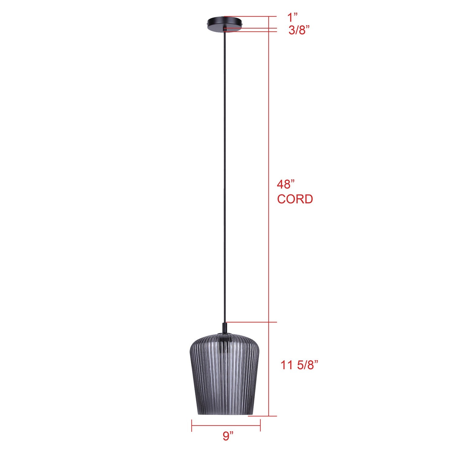 Suspension 1 lumière | Leandro