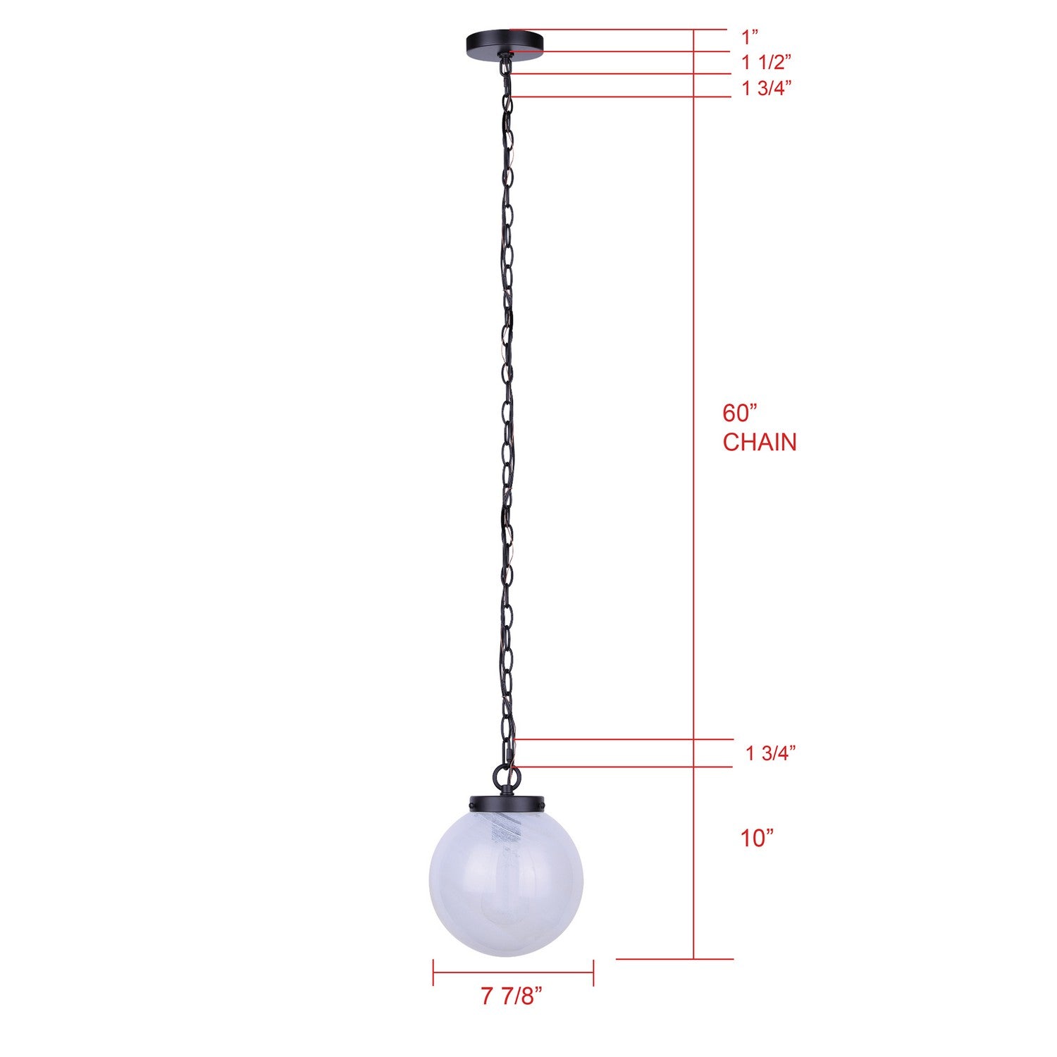 Suspension 1 lumière | Sonnet