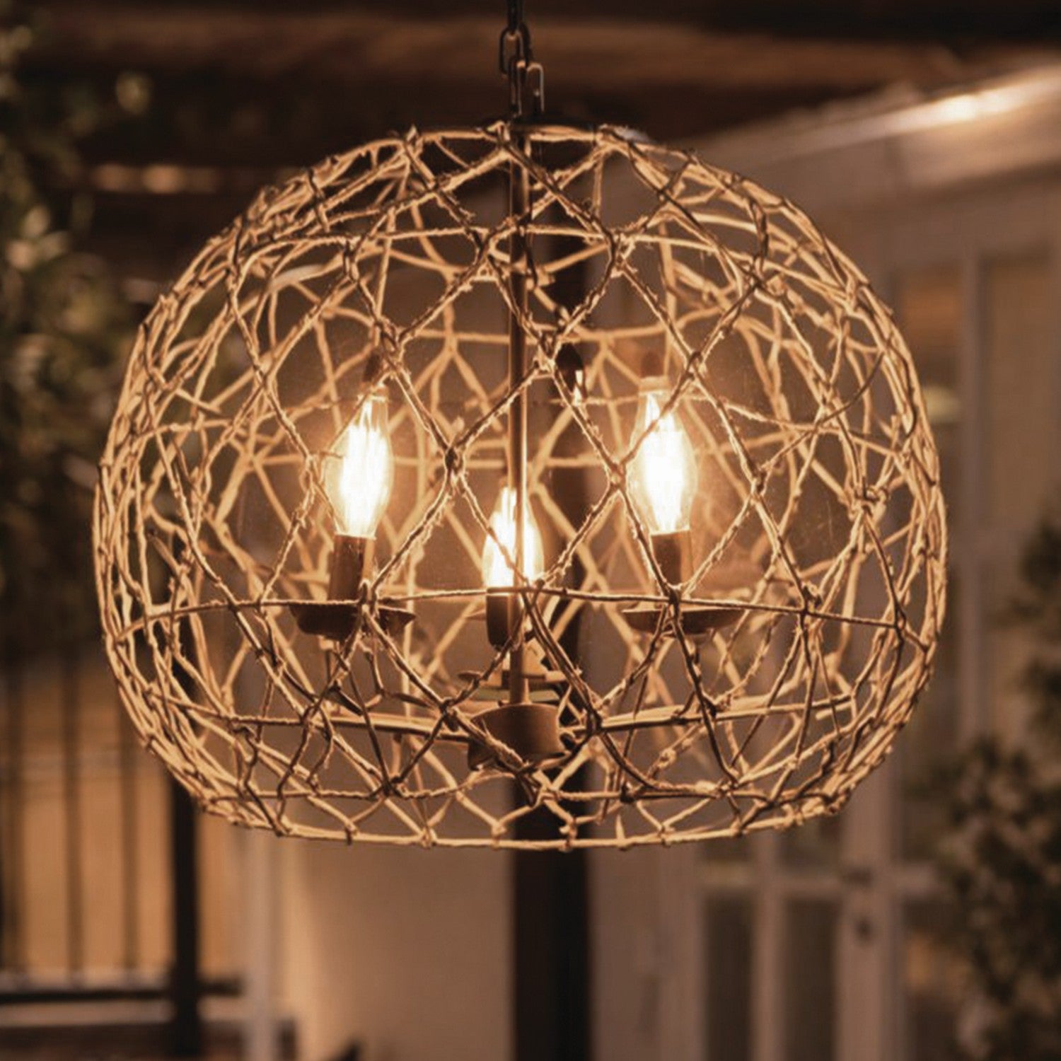 Suspension 3 lumières | Hora-Marron