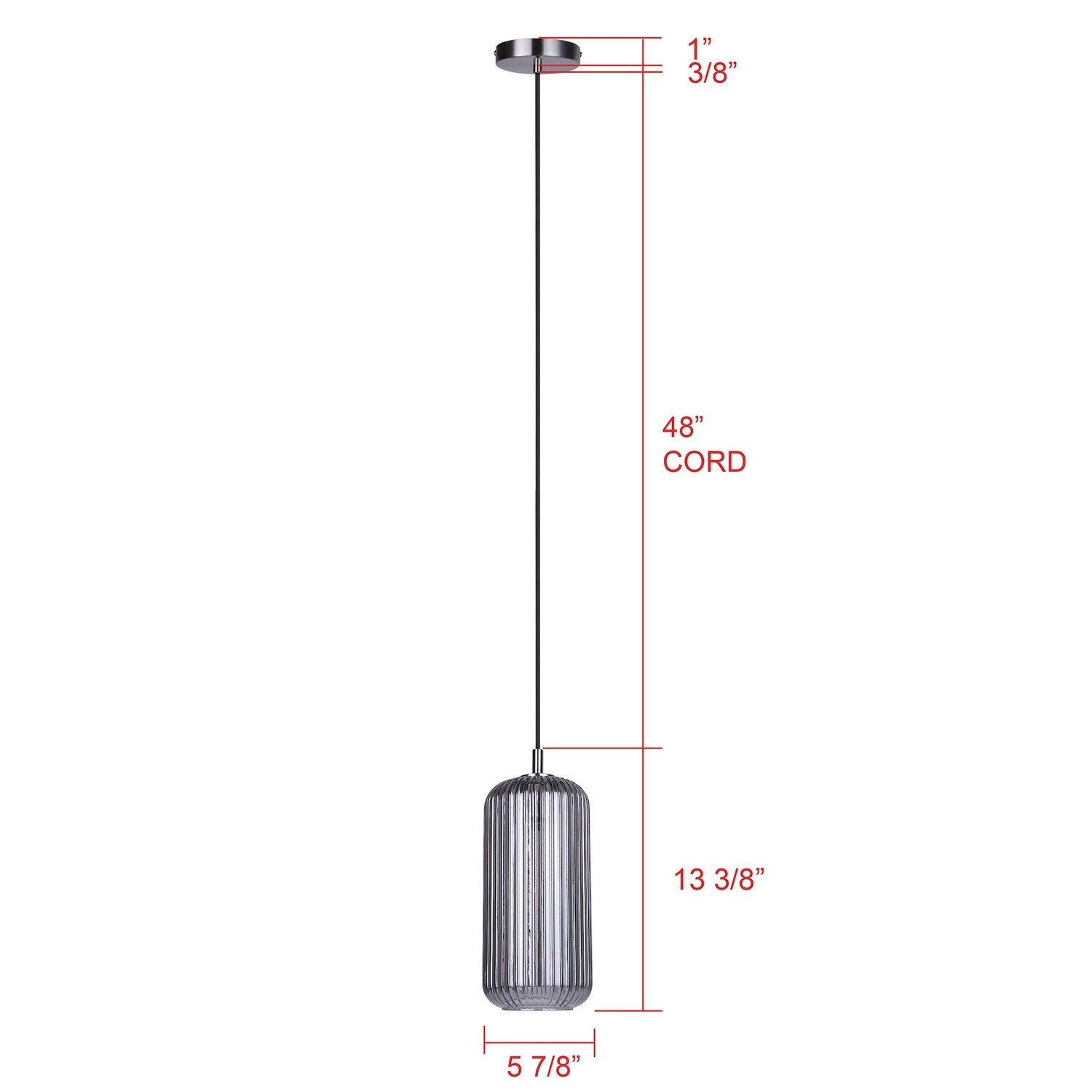 Suspension 1 lumière | Malek