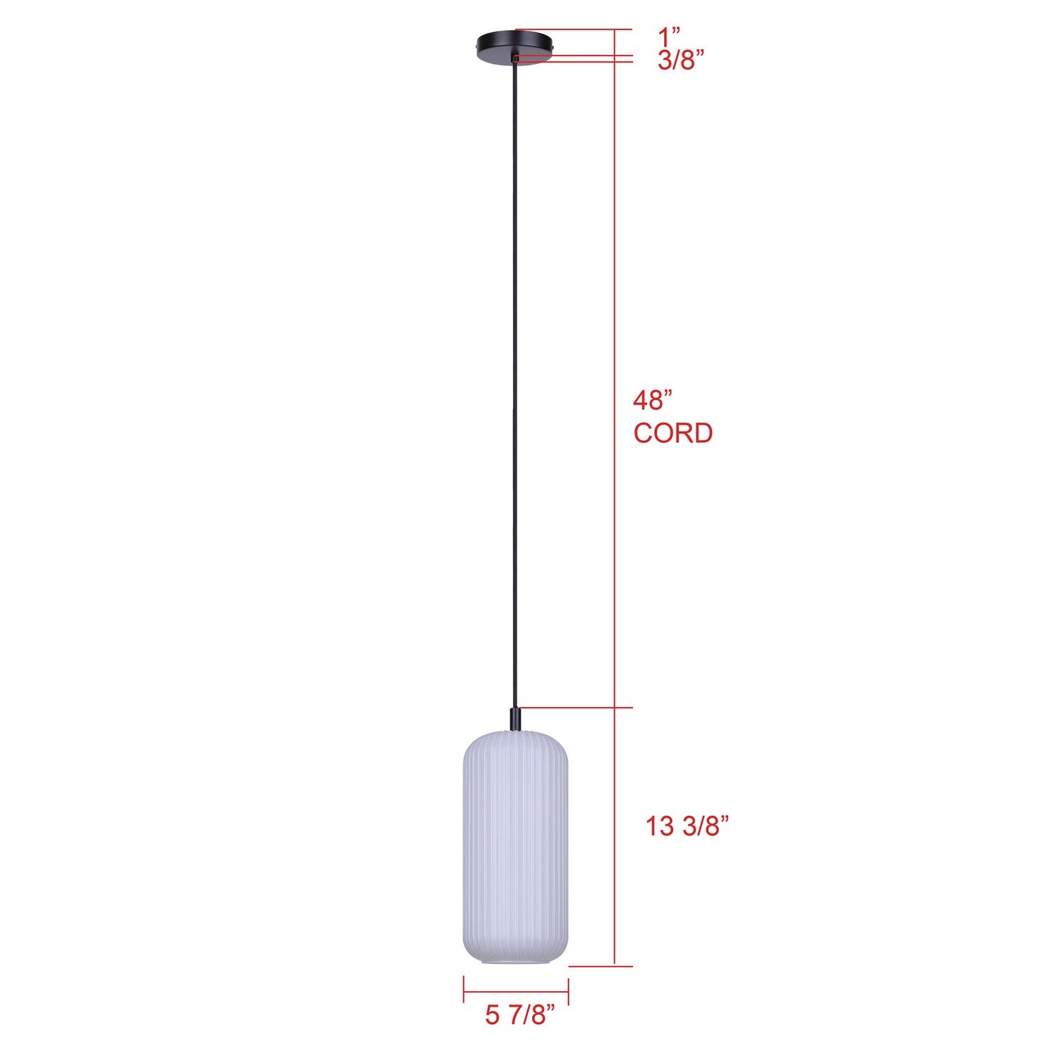 Suspension 1 lumière | Malek
