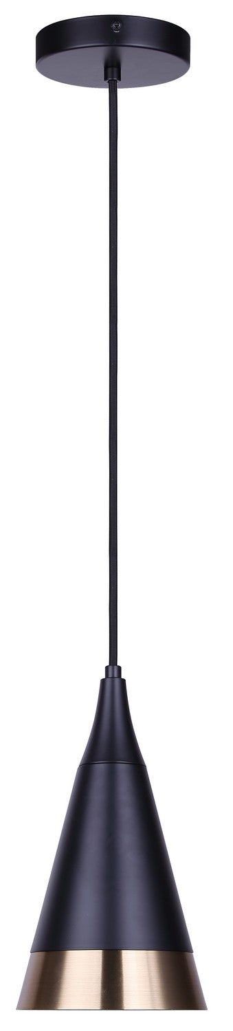 Suspension 1 lumière | Noire