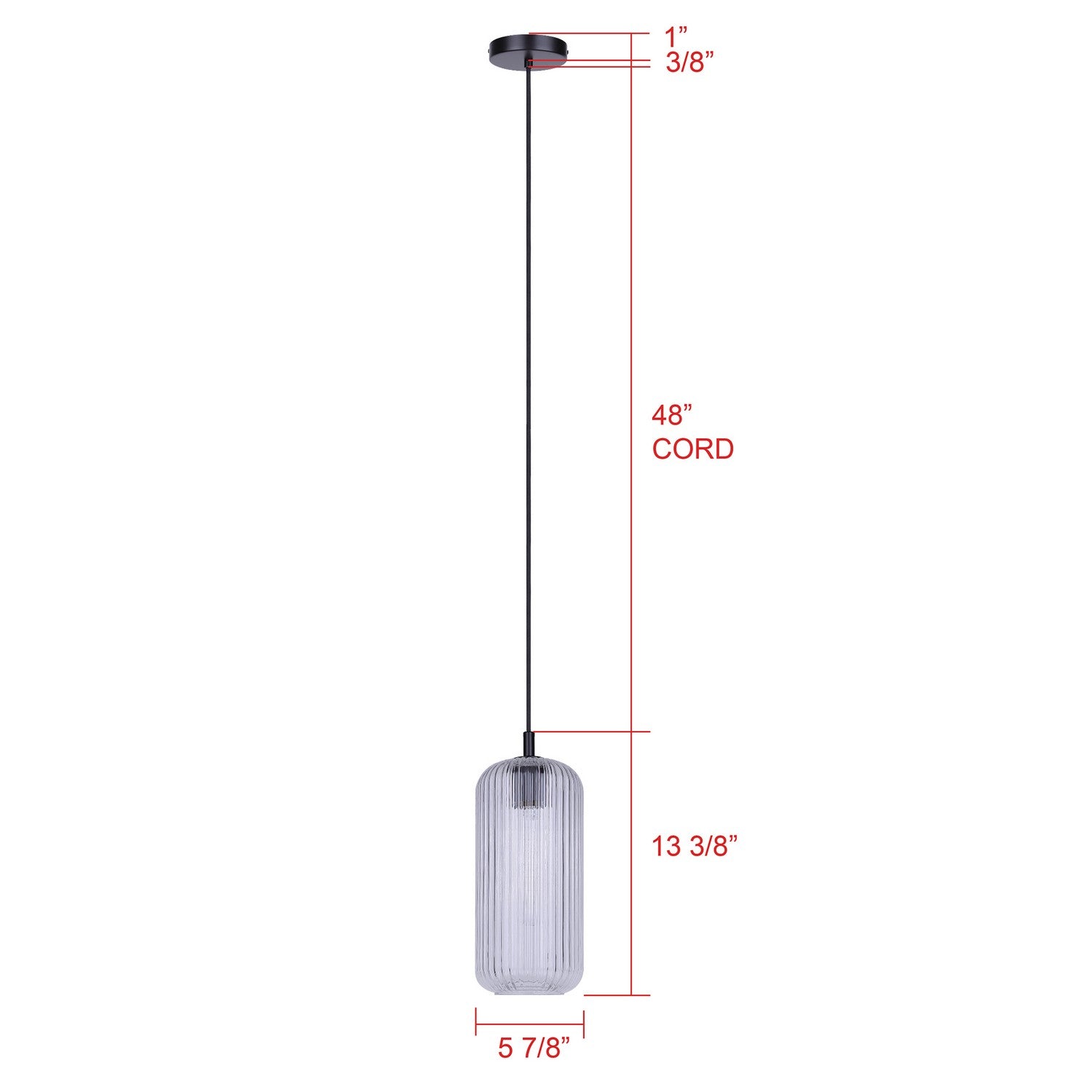 Suspension 1 lumière | Malek