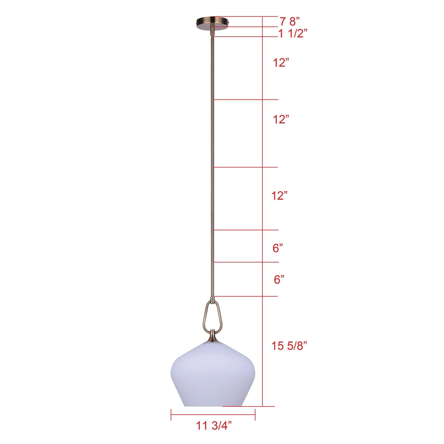 Suspension 1 lumière | Gia