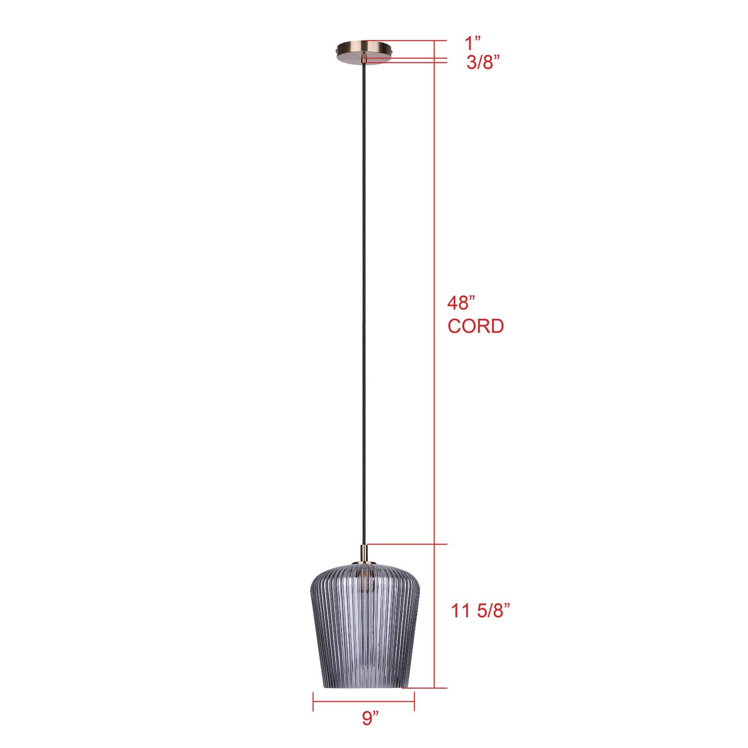 Suspension 1 lumière | Leandro
