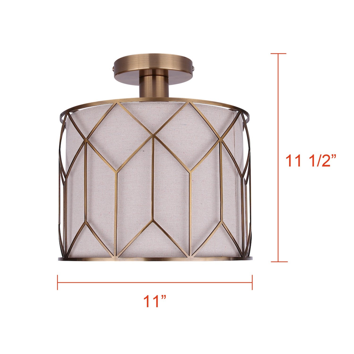 Semi-plafonnier 1 lumière | Tulia
