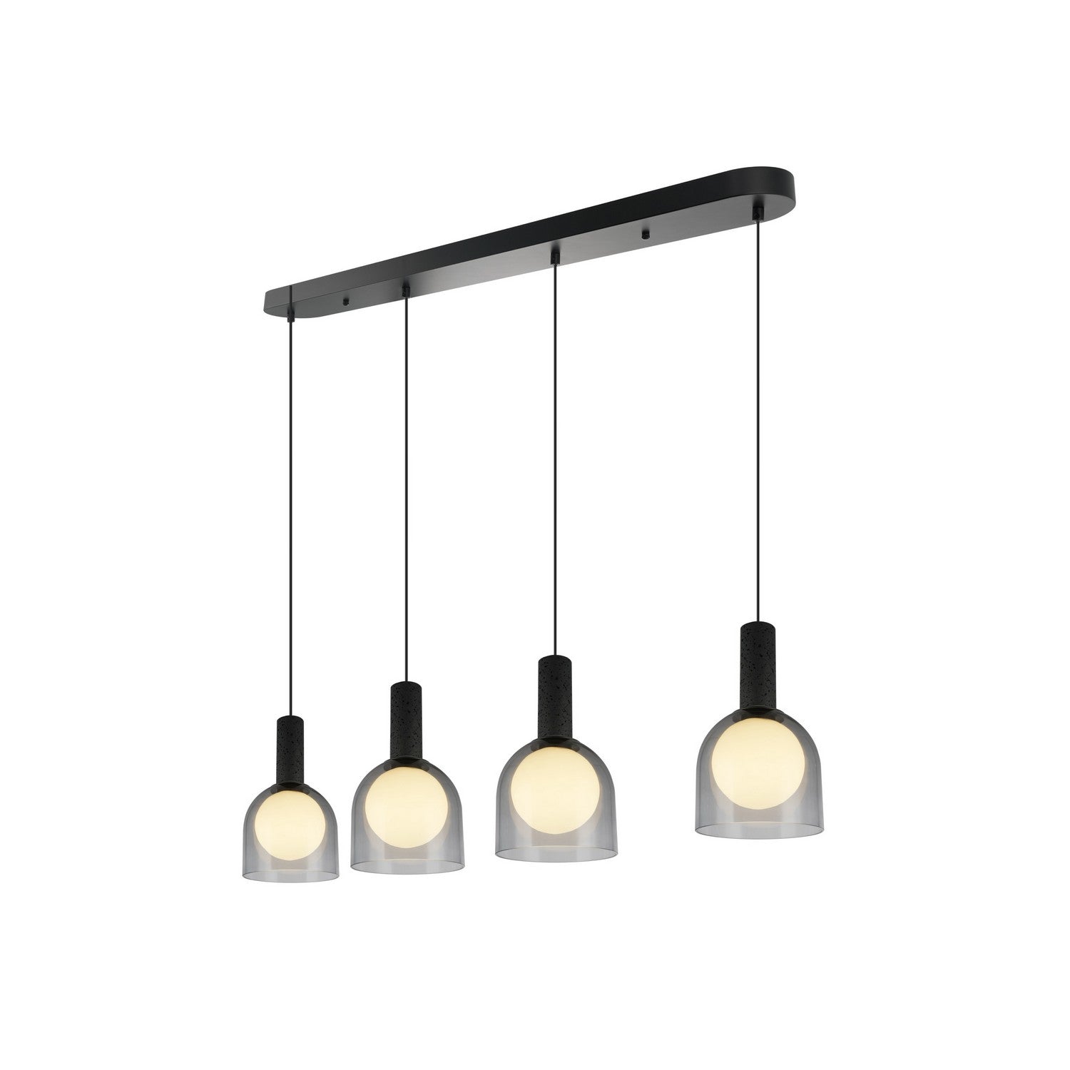 Suspension d'îlot 4 lumières | Juna