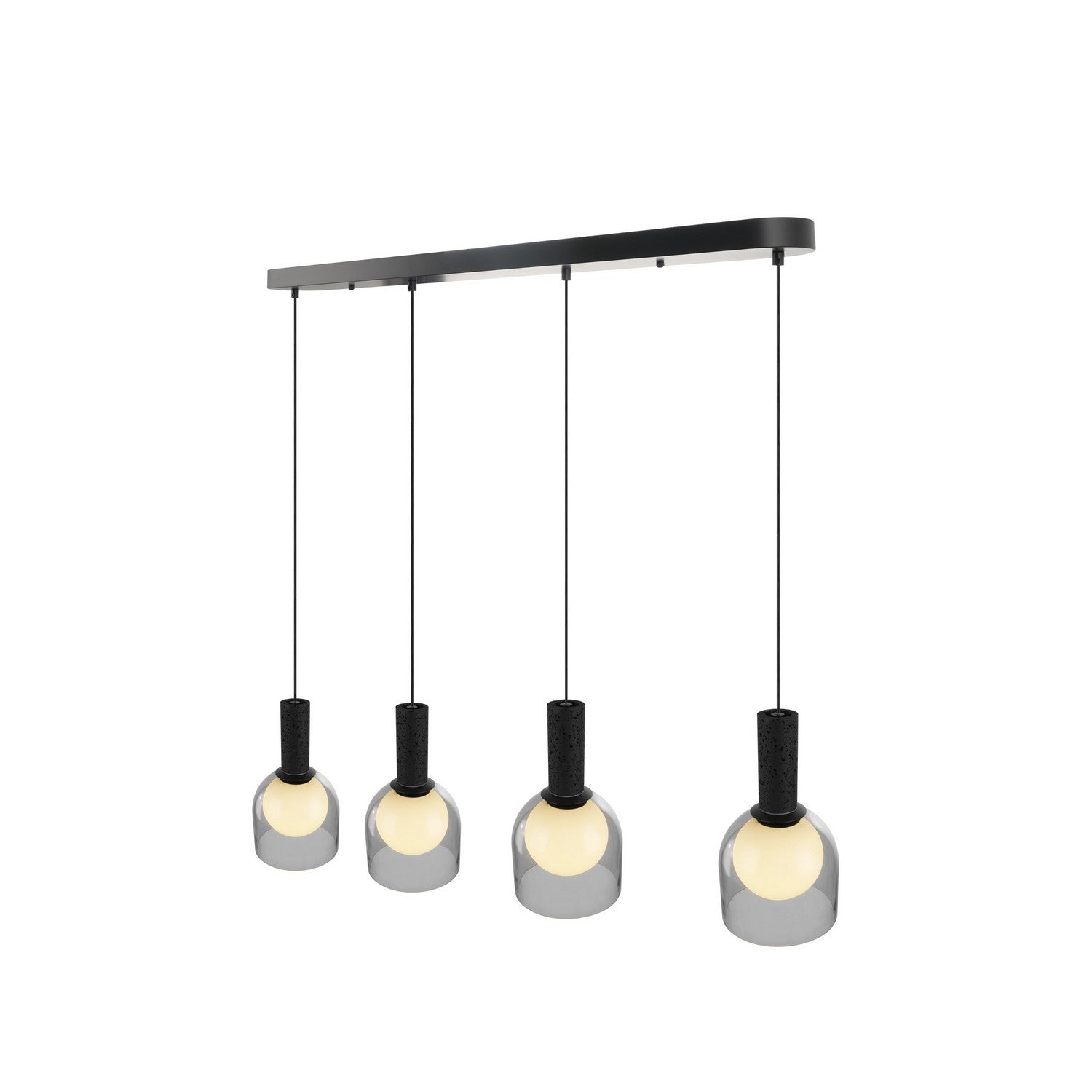 Suspension d'îlot 4 lumières | Juna