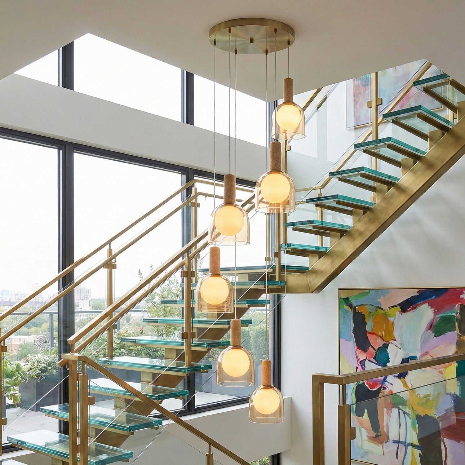 Suspension 6 lumières | Juna