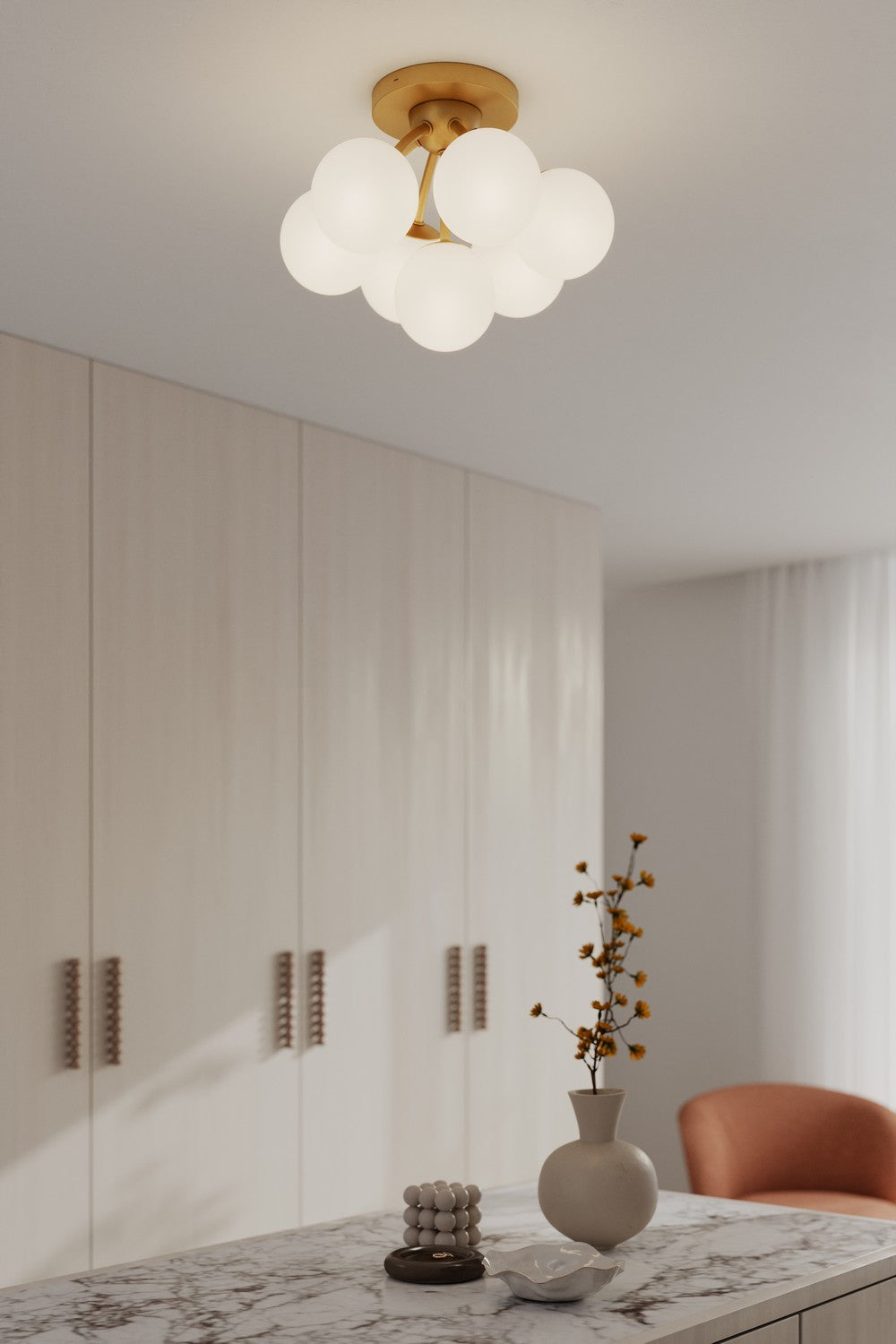 Semi-plafonnier 7 lumières | Lunara