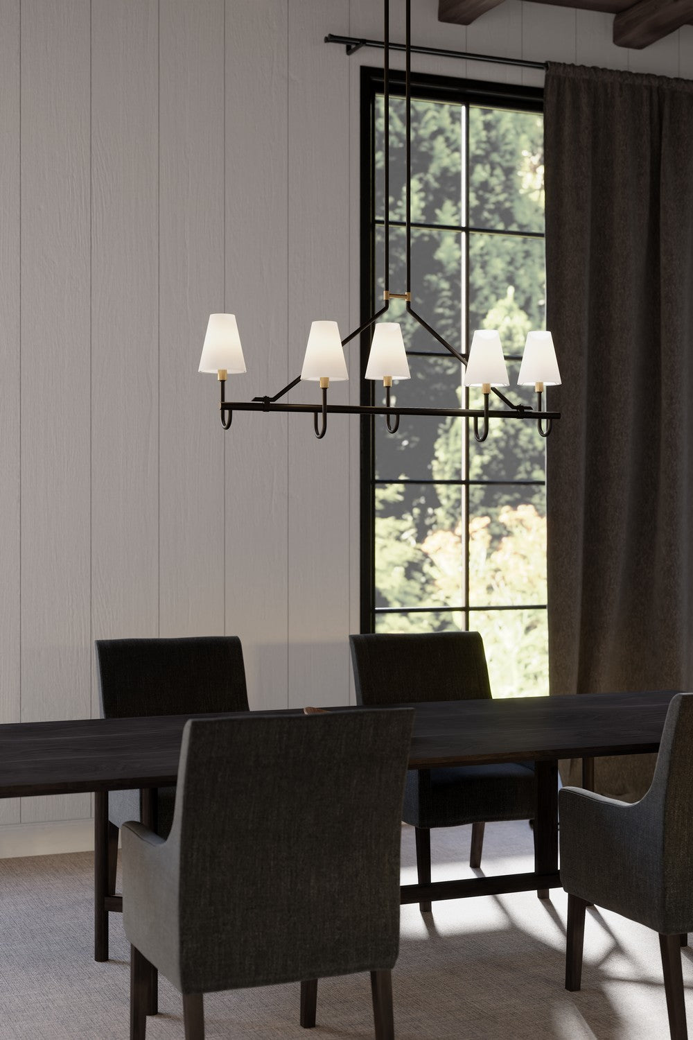 Lustre linéaire 5 lumières | Bellforge
