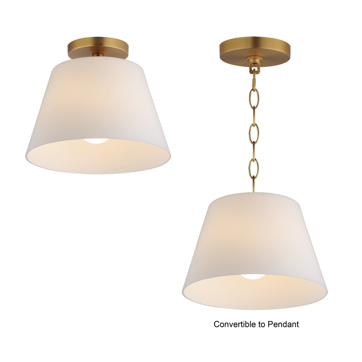 Semi-plafonnier ou suspension 1 lumière | Hudson