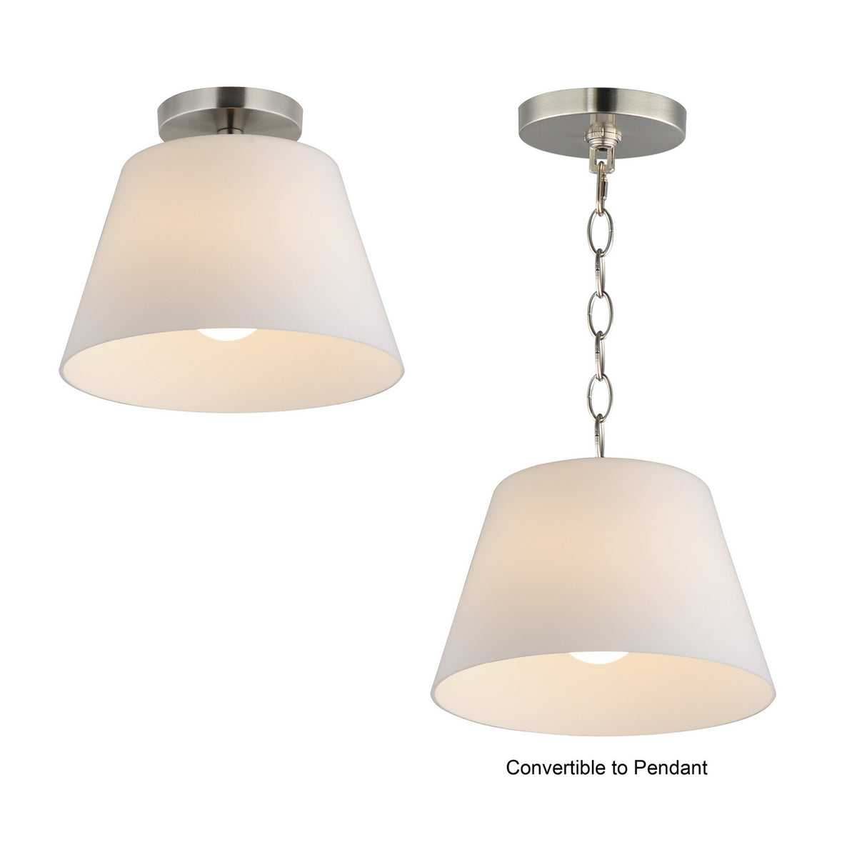 Semi-plafonnier ou suspension 1 lumière | Hudson