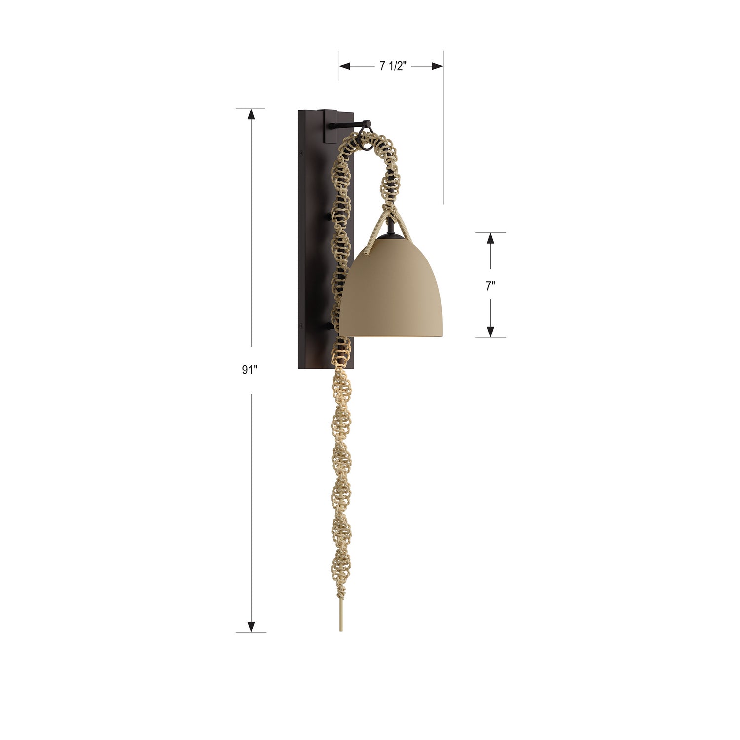 Applique murale 1 lumière | Cordón