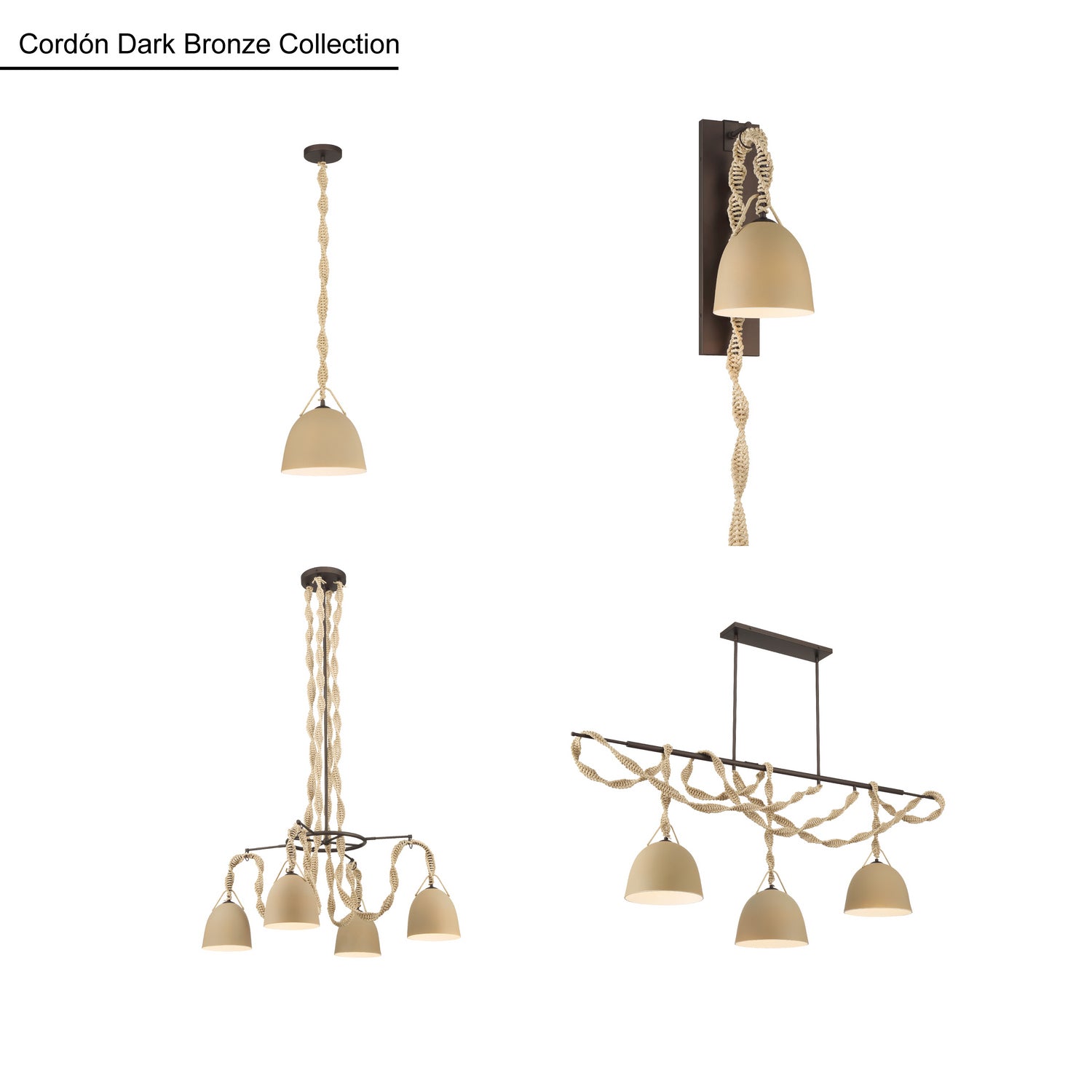 Suspension 4 lumières | Cordón