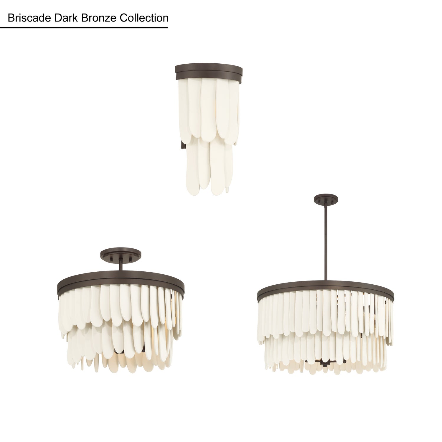 Semi-plafonnier 6 lumières | Briscade