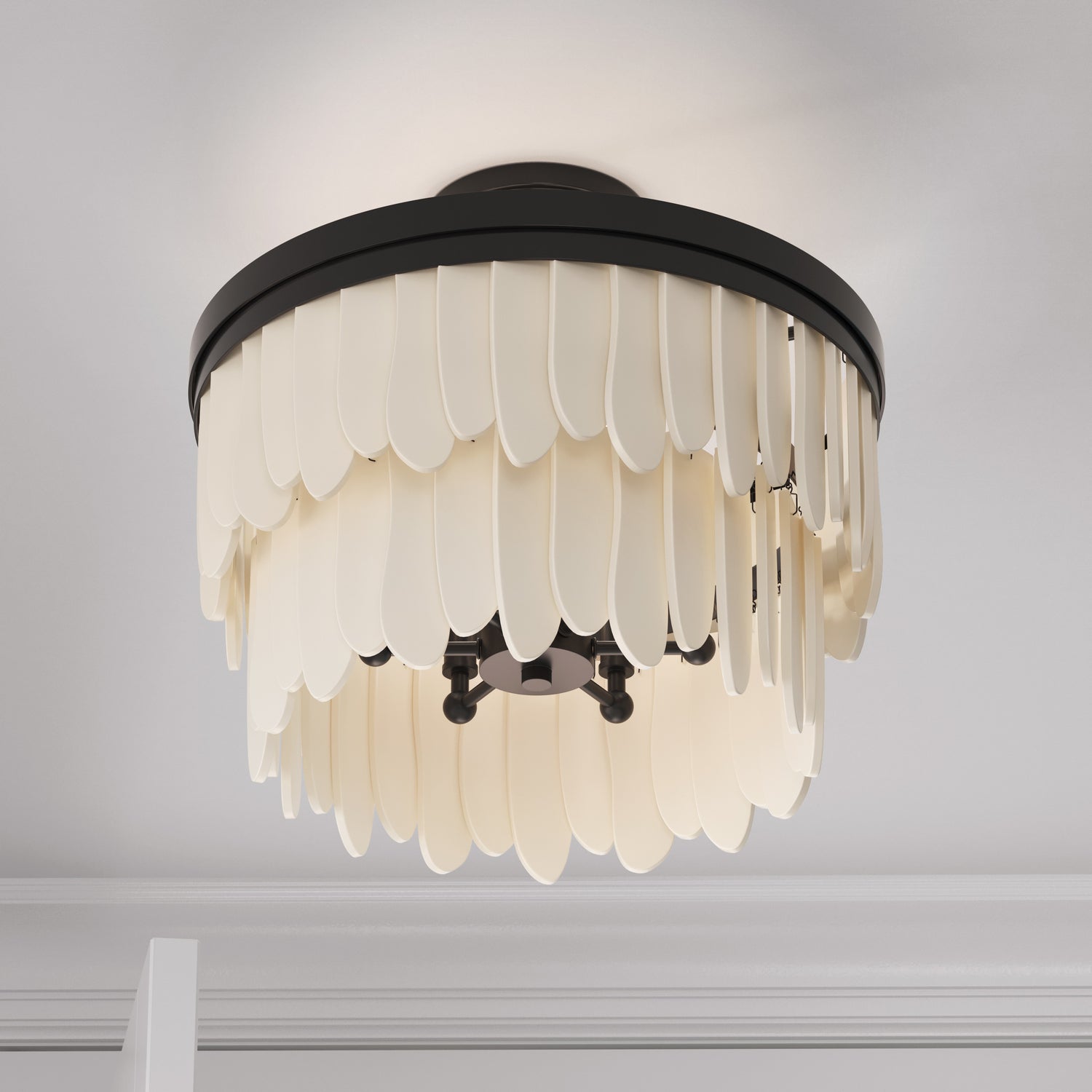 Semi-plafonnier 6 lumières | Briscade