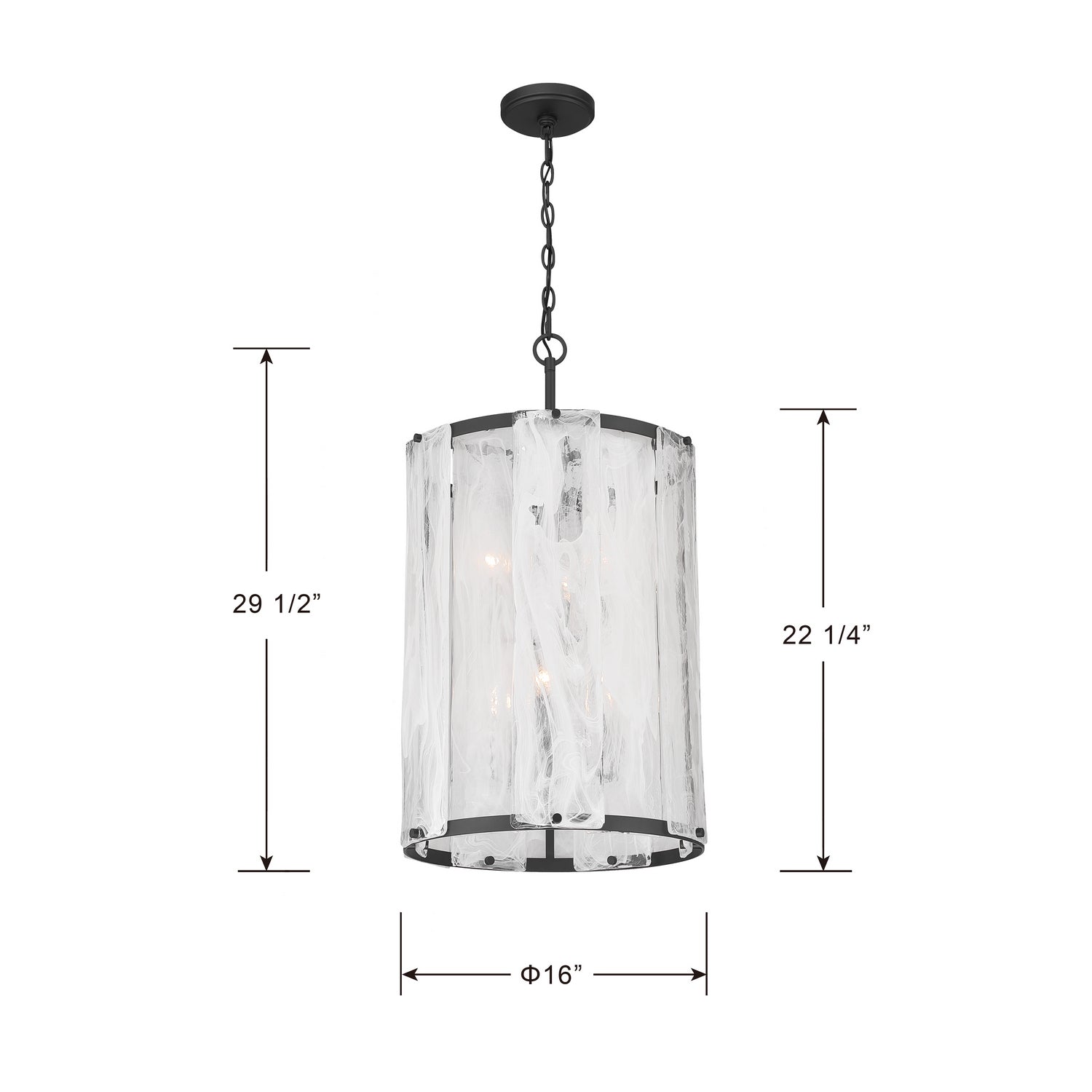 Suspension 6 lumières | Veil