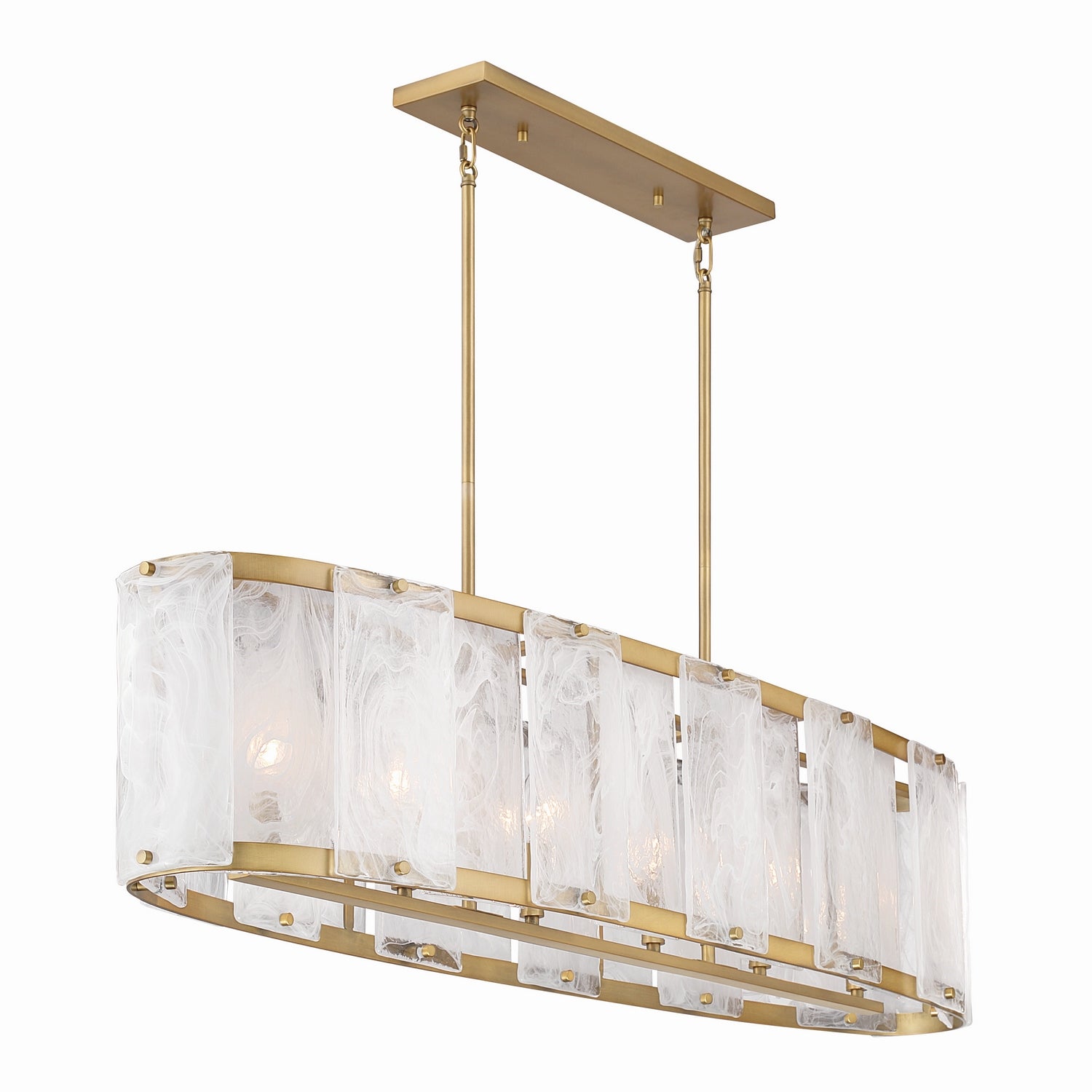 Lustre linéaire 6 lumières | Veil